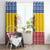 Moldova Christmas Window Curtain Coat Of Arms Craciun fericit - Wonder Print Shop