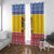 Moldova Christmas Window Curtain Coat Of Arms Craciun fericit - Wonder Print Shop