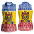 Moldova Christmas Women Sleeveless Polo Shirt Coat Of Arms Craciun fericit - Wonder Print Shop