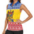 Moldova Christmas Women Sleeveless Polo Shirt Coat Of Arms Craciun fericit - Wonder Print Shop