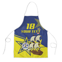 Curacao Football Pride Custom Apron La Familia Azul Go Champions - Wonder Print Shop