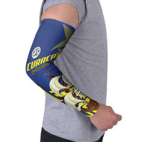 Curacao Football Pride Custom Arm Sleeves La Familia Azul Go Champions - Wonder Print Shop