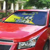 Curacao Football Pride Custom Auto Sun Shade La Familia Azul Go Champions - Wonder Print Shop