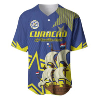 Curacao Football Pride Custom Baseball Jersey La Familia Azul Go Champions - Wonder Print Shop
