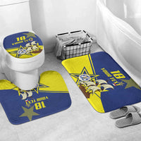 Curacao Football Pride Custom Bathroom Set La Familia Azul Go Champions - Wonder Print Shop