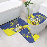 Curacao Football Pride Custom Bathroom Set La Familia Azul Go Champions - Wonder Print Shop