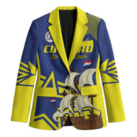 Curacao Football Pride Custom Blazer La Familia Azul Go Champions - Wonder Print Shop