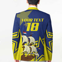 Curacao Football Pride Custom Blazer La Familia Azul Go Champions - Wonder Print Shop