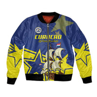 Curacao Football Pride Custom Bomber Jacket La Familia Azul Go Champions - Wonder Print Shop