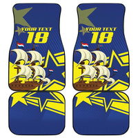 Curacao Football Pride Custom Car Mats La Familia Azul Go Champions - Wonder Print Shop