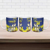Curacao Football Pride Custom Ceramic Mug La Familia Azul Go Champions - Wonder Print Shop