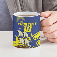 Curacao Football Pride Custom Ceramic Mug La Familia Azul Go Champions - Wonder Print Shop