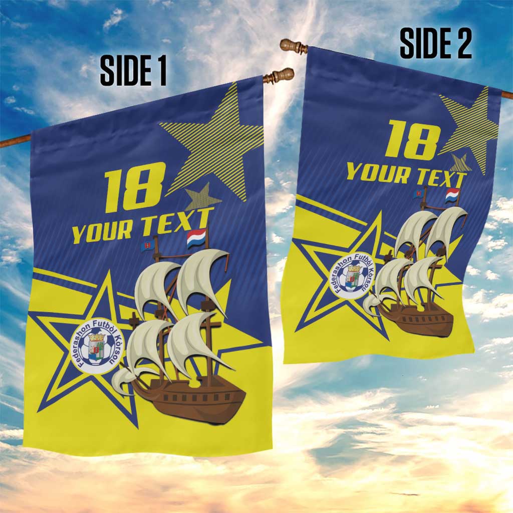 Curacao Football Pride Custom Garden Flag La Familia Azul Go Champions - Wonder Print Shop