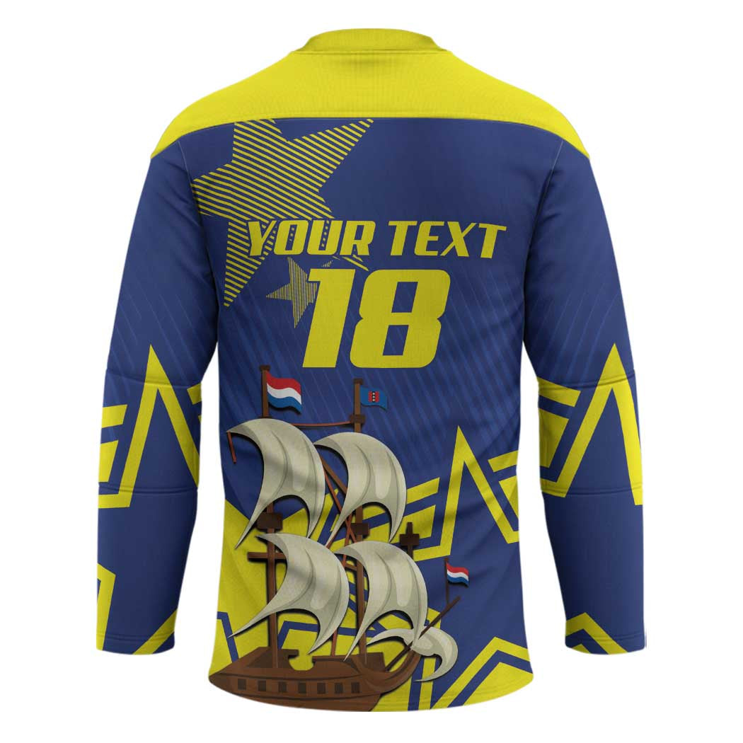 Curacao Football Pride Custom Hockey Jersey La Familia Azul Go Champions - Wonder Print Shop