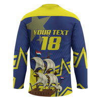 Curacao Football Pride Custom Hockey Jersey La Familia Azul Go Champions - Wonder Print Shop