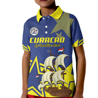 Curacao Football Pride Custom Kid Polo Shirt La Familia Azul Go Champions - Wonder Print Shop