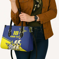 Curacao Football Pride Custom Leather Bag La Familia Azul Go Champions - Wonder Print Shop