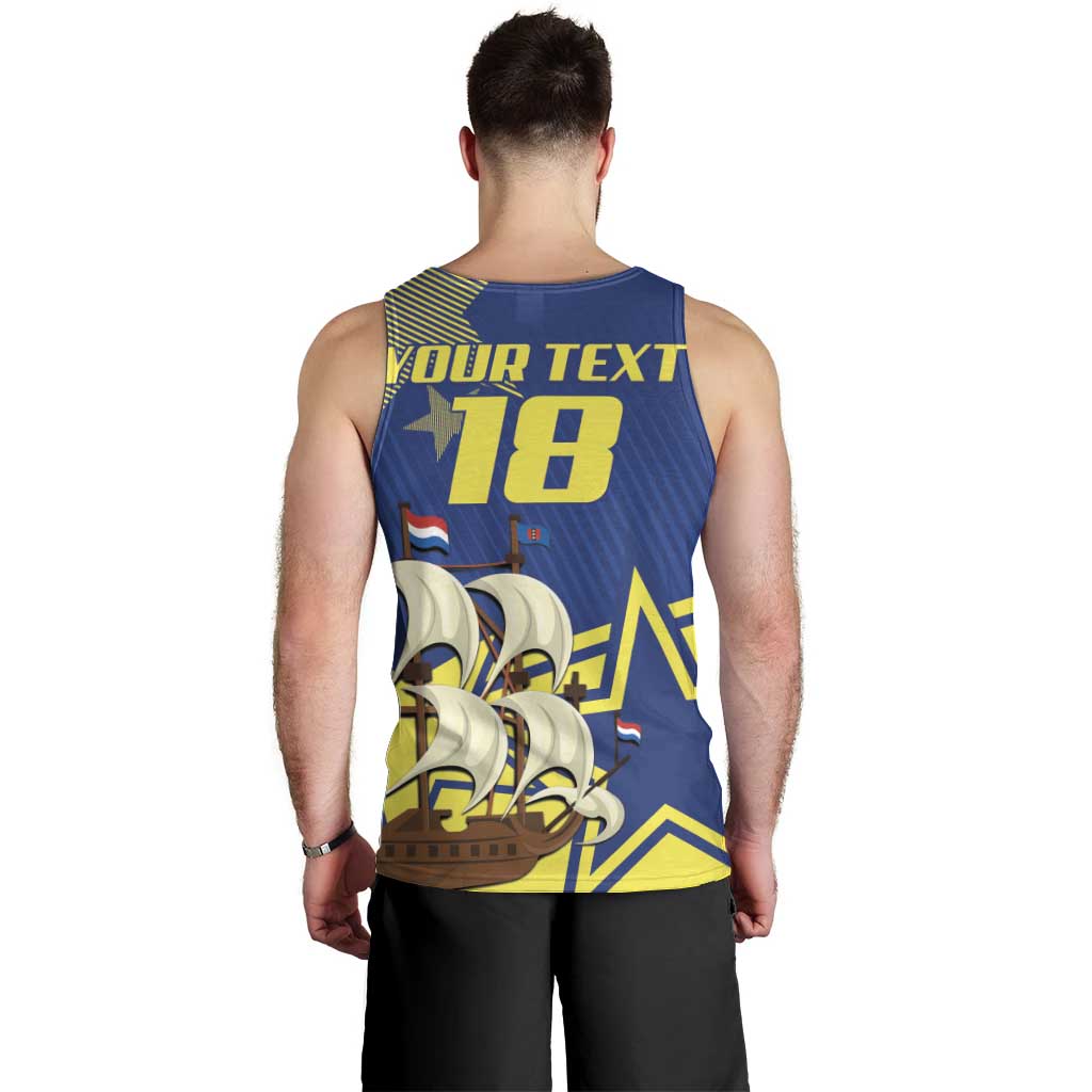 Curacao Football Pride Custom Men Tank Top La Familia Azul Go Champions - Wonder Print Shop