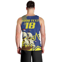 Curacao Football Pride Custom Men Tank Top La Familia Azul Go Champions - Wonder Print Shop