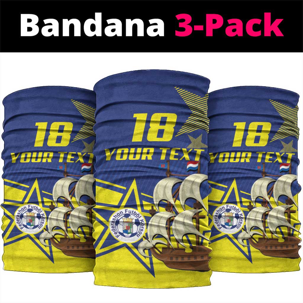 Curacao Football Pride Custom Neck Gaiter La Familia Azul Go Champions - Wonder Print Shop