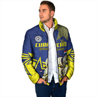 Curacao Football Pride Custom Padded Jacket La Familia Azul Go Champions - Wonder Print Shop