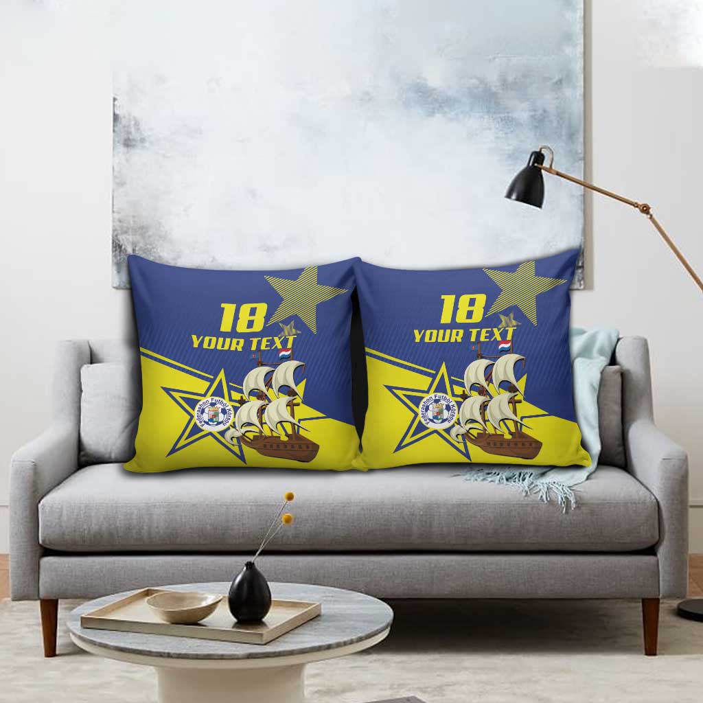 Curacao Football Pride Custom Pillow Cover La Familia Azul Go Champions - Wonder Print Shop