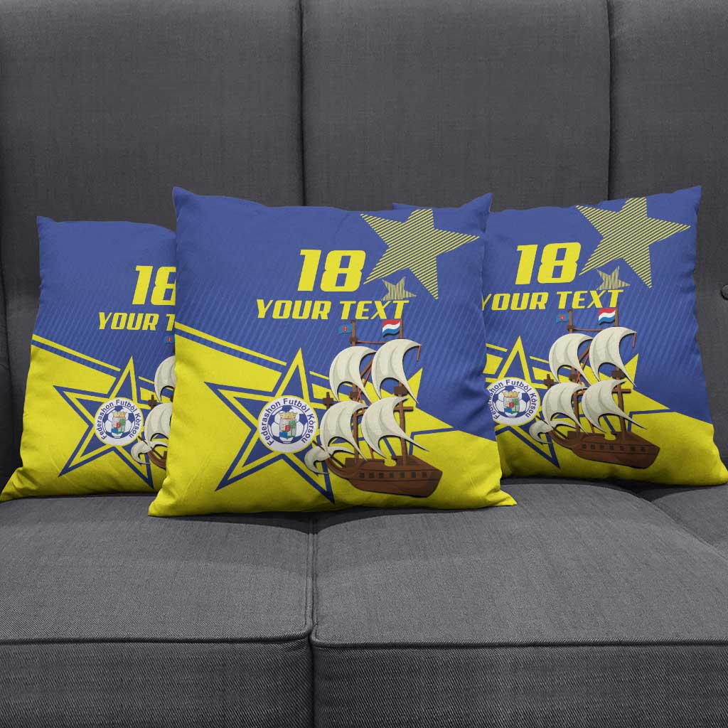 Curacao Football Pride Custom Pillow Cover La Familia Azul Go Champions - Wonder Print Shop