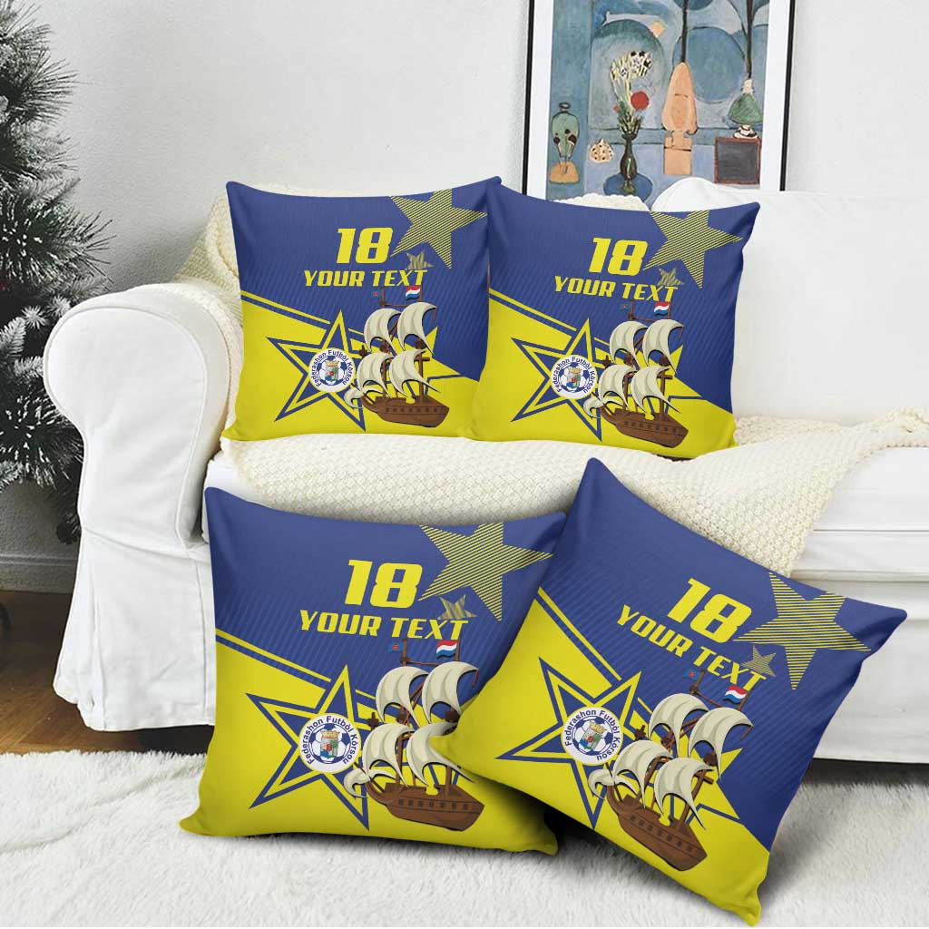 Curacao Football Pride Custom Pillow Cover La Familia Azul Go Champions - Wonder Print Shop