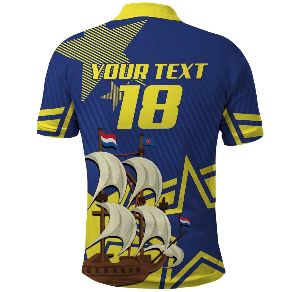 Curacao Football Pride Custom Polo Shirt La Familia Azul Go Champions - Wonder Print Shop