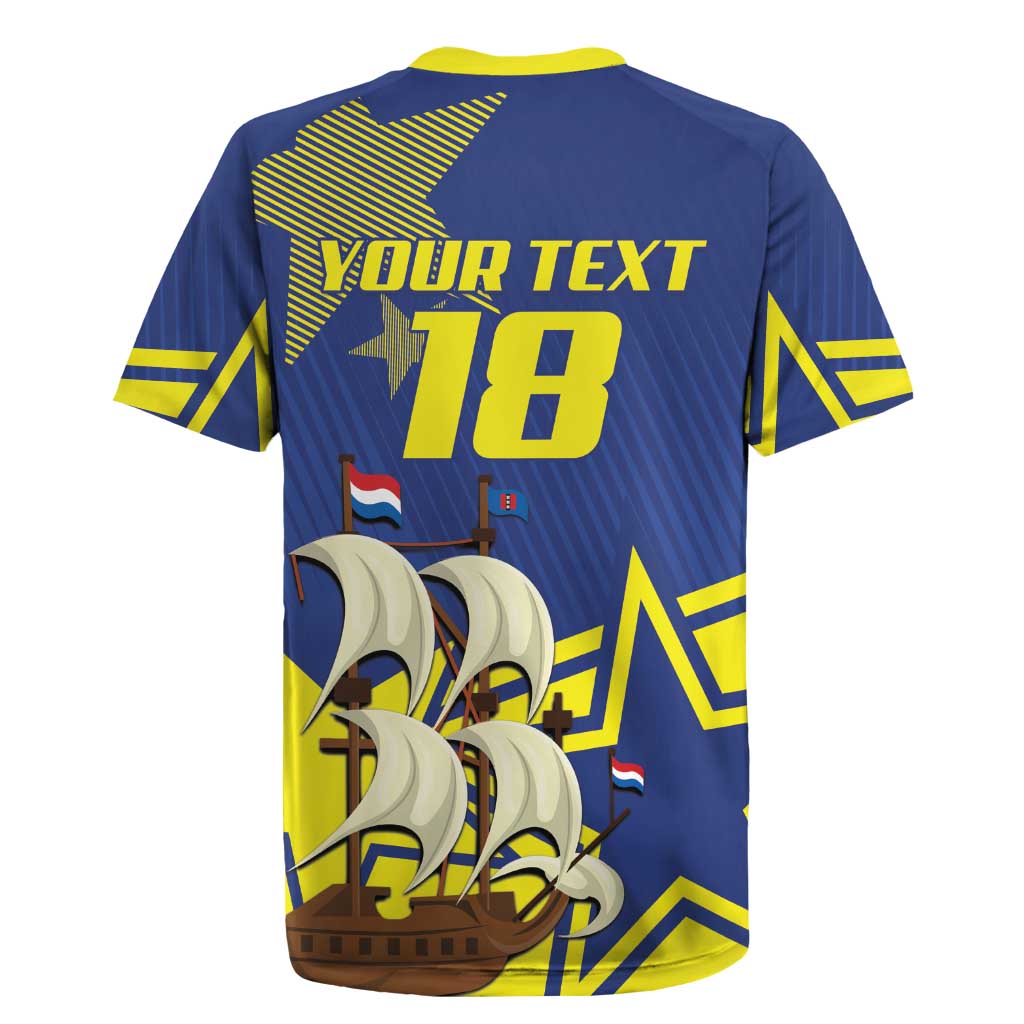 Curacao Football Pride Custom Rugby Jersey La Familia Azul Go Champions - Wonder Print Shop