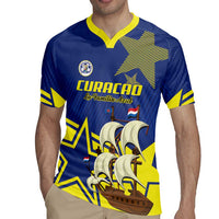 Curacao Football Pride Custom Rugby Jersey La Familia Azul Go Champions - Wonder Print Shop