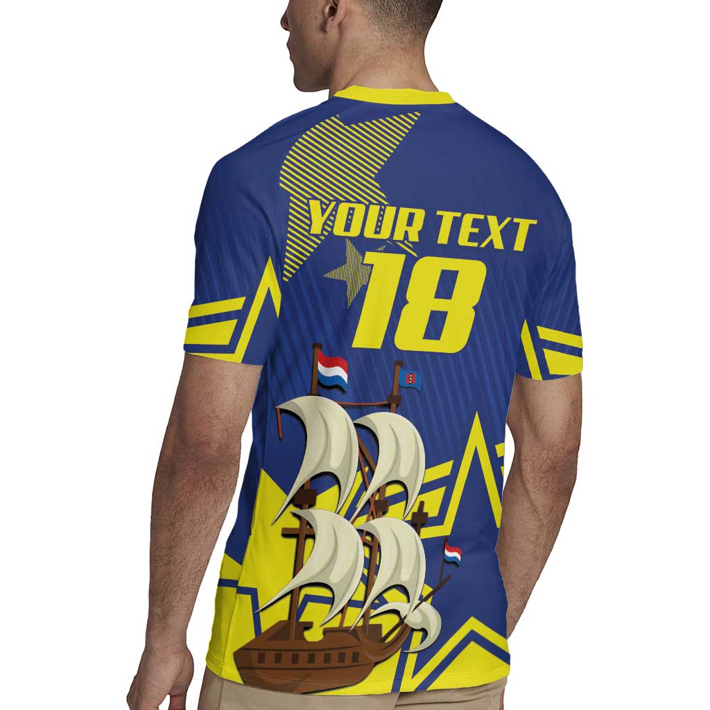 Curacao Football Pride Custom Rugby Jersey La Familia Azul Go Champions - Wonder Print Shop