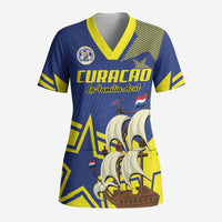 Curacao Football Pride Custom Scrub Top La Familia Azul Go Champions - Wonder Print Shop