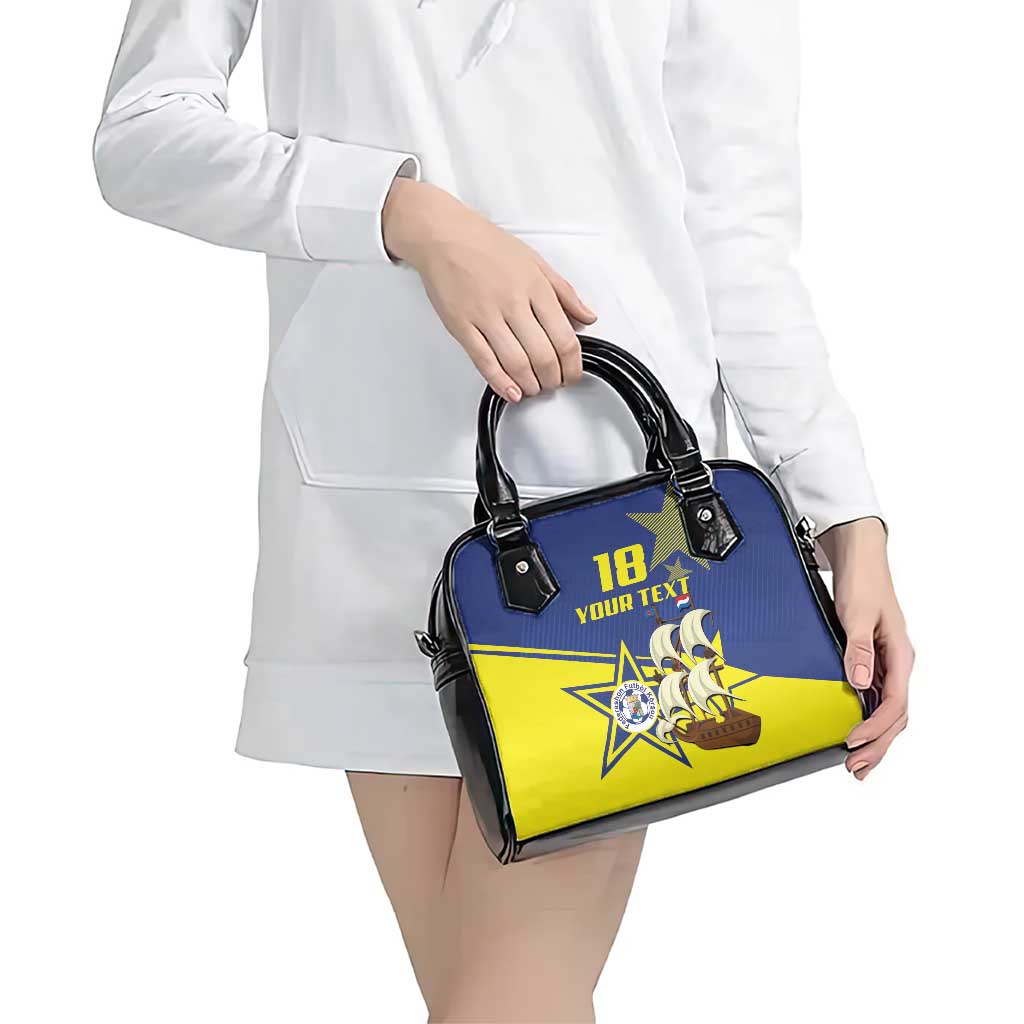Curacao Football Pride Custom Shoulder Handbag La Familia Azul Go Champions - Wonder Print Shop
