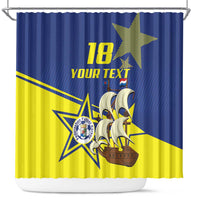 Curacao Football Pride Custom Shower Curtain La Familia Azul Go Champions - Wonder Print Shop