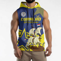 Curacao Football Pride Custom Sleeveless Hoodie La Familia Azul Go Champions - Wonder Print Shop