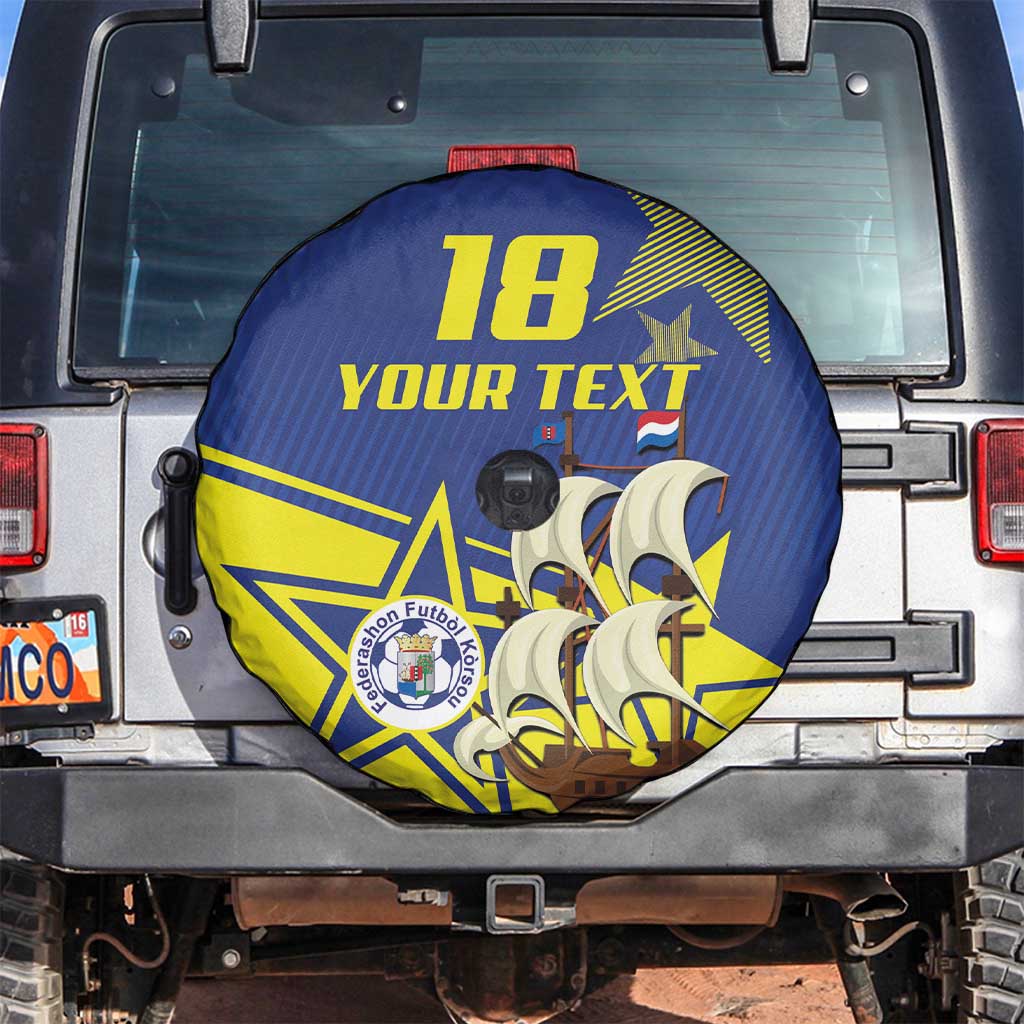 Curacao Football Pride Custom Spare Tire Cover La Familia Azul Go Champions - Wonder Print Shop