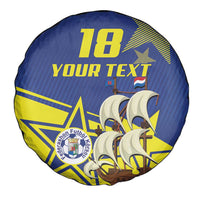 Curacao Football Pride Custom Spare Tire Cover La Familia Azul Go Champions - Wonder Print Shop