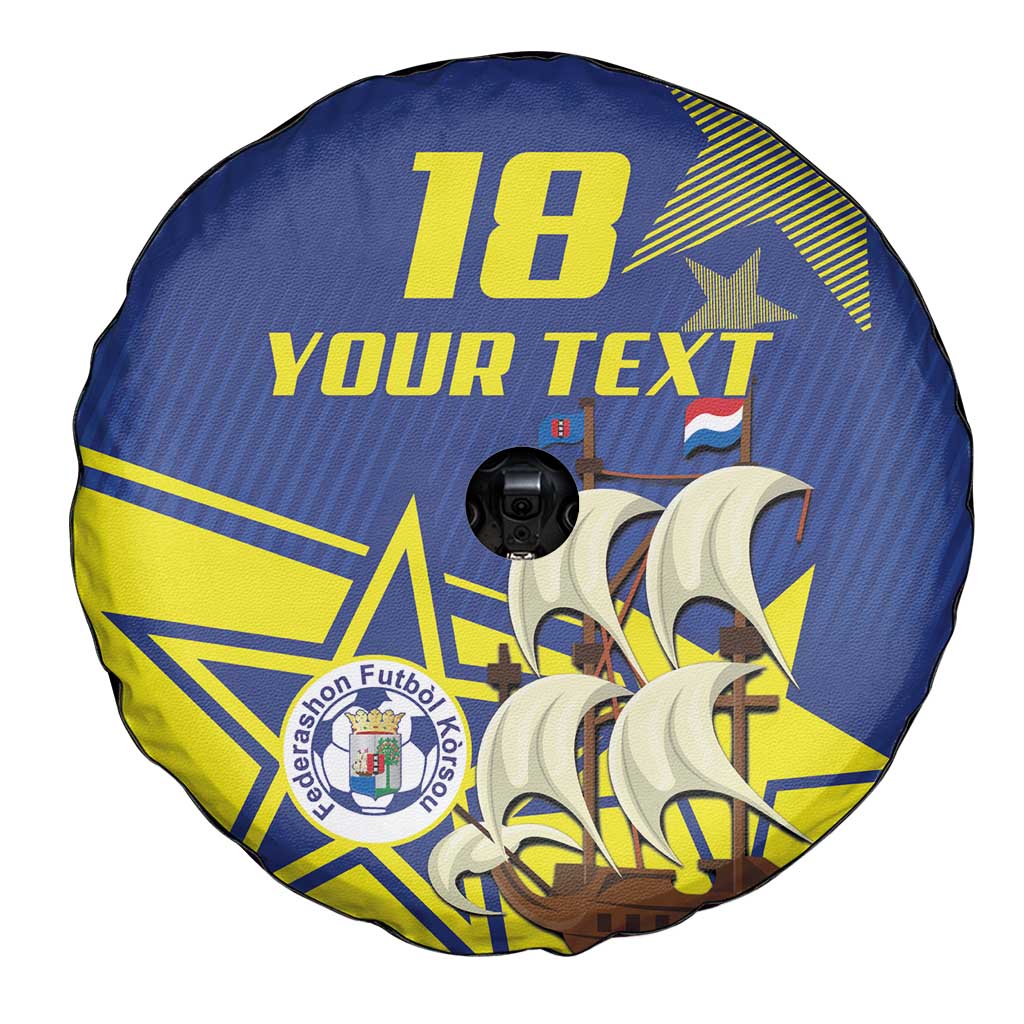 Curacao Football Pride Custom Spare Tire Cover La Familia Azul Go Champions - Wonder Print Shop