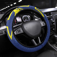Curacao Football Pride Steering Wheel Cover La Familia Azul Go Champions - Wonder Print Shop
