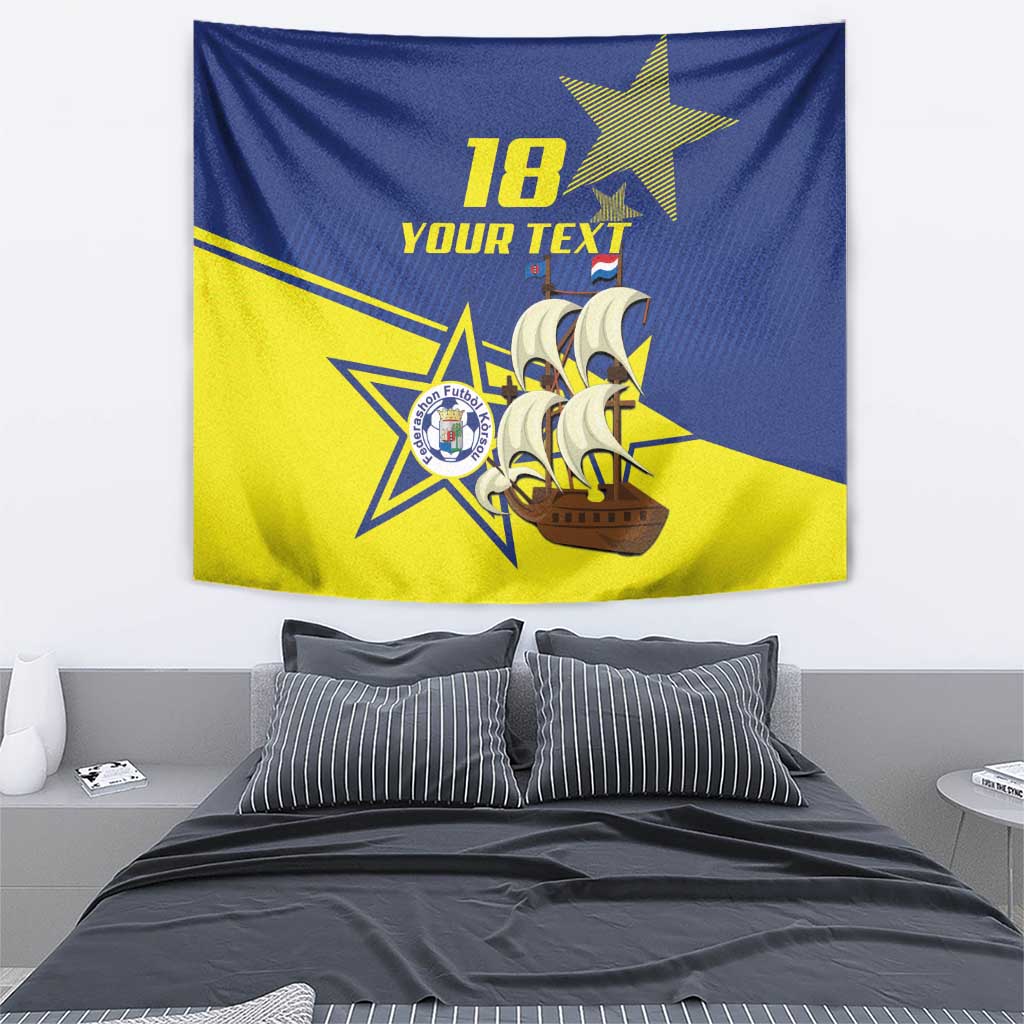 Curacao Football Pride Custom Tapestry La Familia Azul Go Champions - Wonder Print Shop