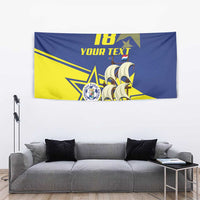 Curacao Football Pride Custom Tapestry La Familia Azul Go Champions - Wonder Print Shop