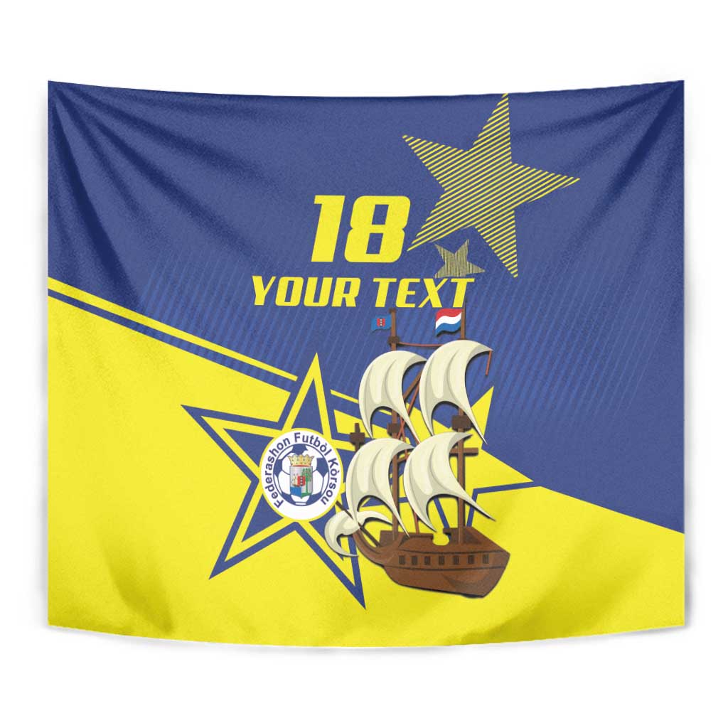 Curacao Football Pride Custom Tapestry La Familia Azul Go Champions - Wonder Print Shop