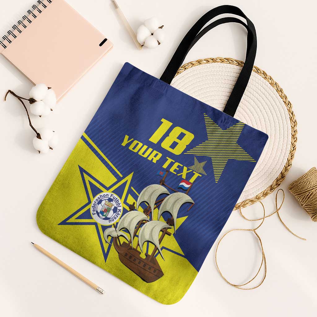 Curacao Football Pride Custom Tote Bag La Familia Azul Go Champions - Wonder Print Shop