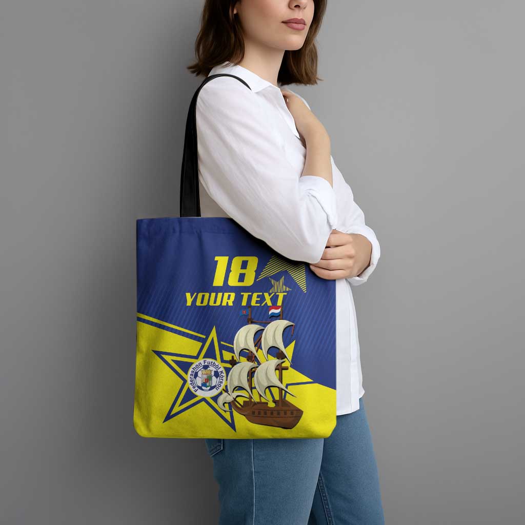 Curacao Football Pride Custom Tote Bag La Familia Azul Go Champions - Wonder Print Shop