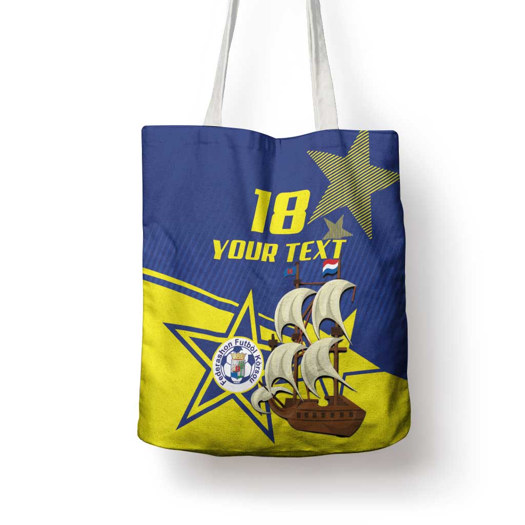 Curacao Football Pride Custom Tote Bag La Familia Azul Go Champions - Wonder Print Shop