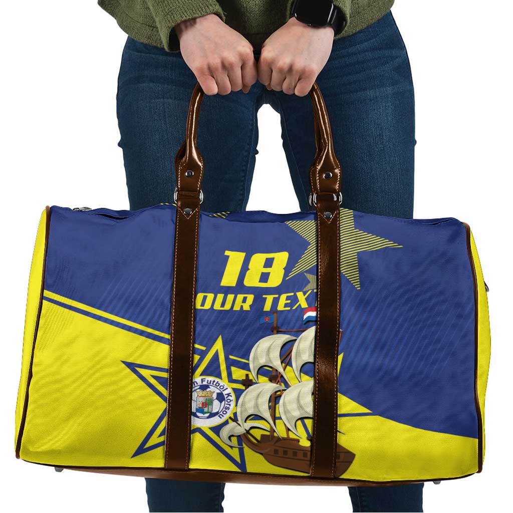 Curacao Football Pride Custom Travel Bag La Familia Azul Go Champions - Wonder Print Shop