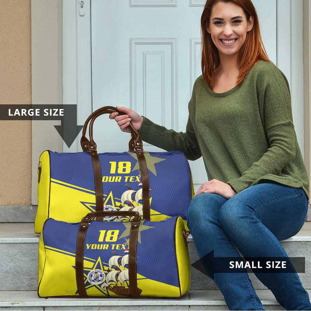 Curacao Football Pride Custom Travel Bag La Familia Azul Go Champions - Wonder Print Shop