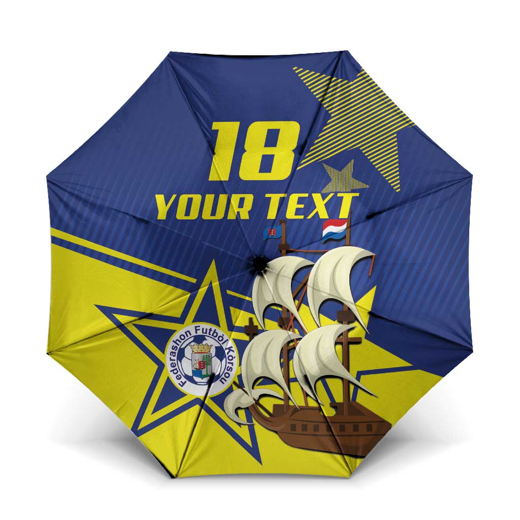 Curacao Football Pride Custom Umbrella La Familia Azul Go Champions - Wonder Print Shop