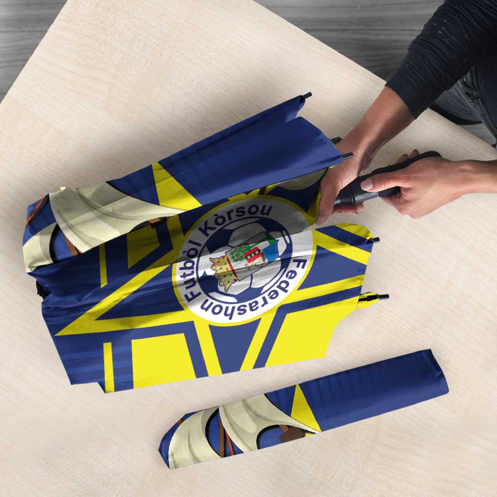 Curacao Football Pride Custom Umbrella La Familia Azul Go Champions - Wonder Print Shop